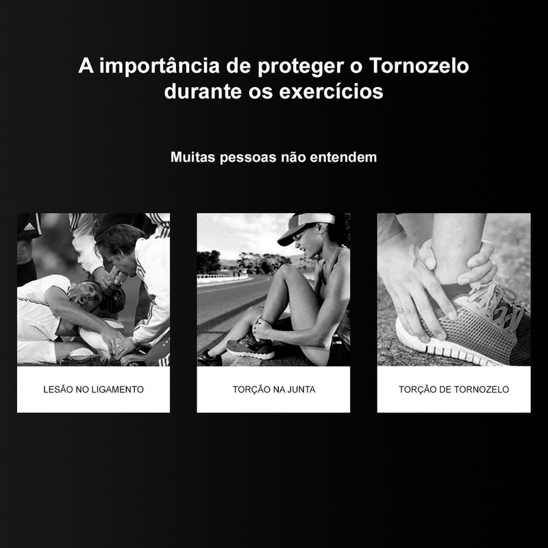 [COMPRE 1 LEVE 2] Tornozeleira Ortopédica Compressão Ajustável