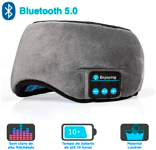 Máscara para Dormir com Fone de Ouvido Bluetooth - MaxSound