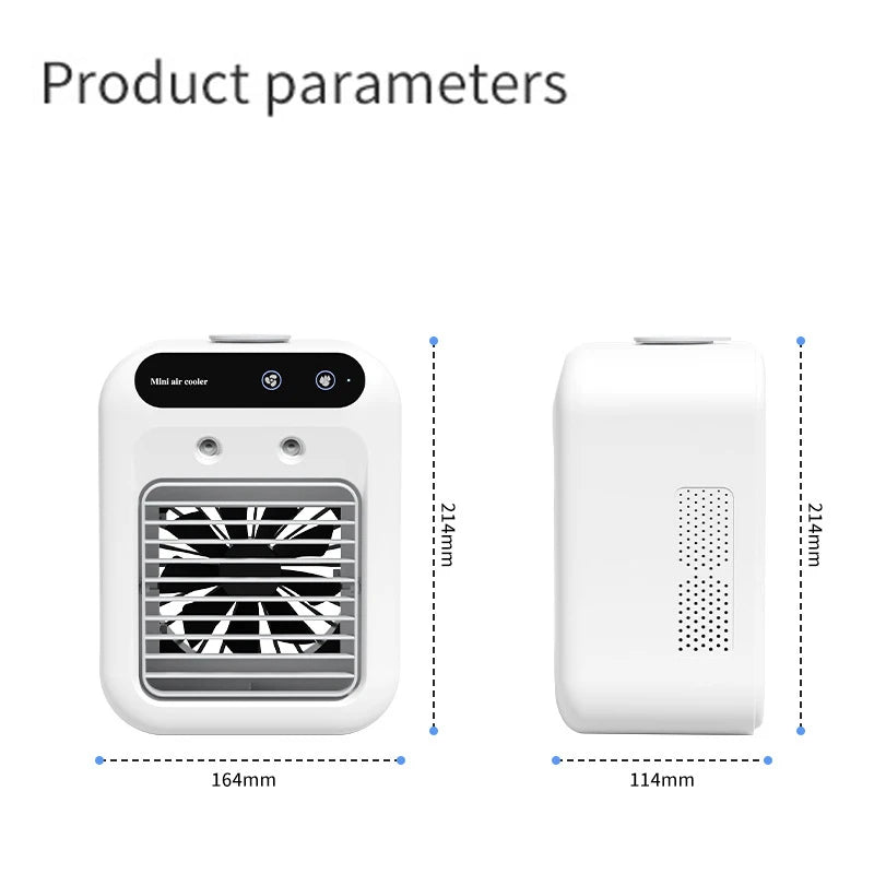 Xiaomi Mijia Portable Mini Air Conditioner Cooler 500ml Water Cooling Fan Air Conditioning Cooler Office Mobile Air Conditioner