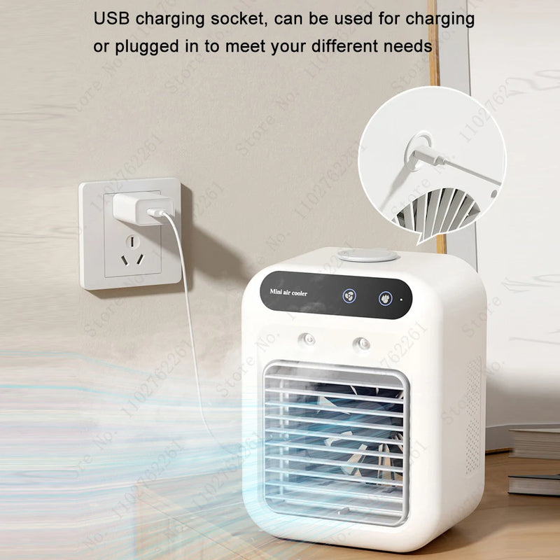 Xiaomi Mijia Portable Mini Air Conditioner Cooler 500ml Water Cooling Fan Air Conditioning Cooler Office Mobile Air Conditioner