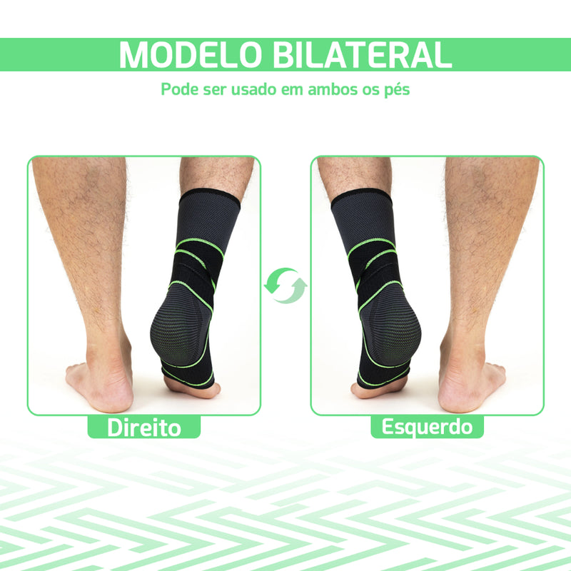 [COMPRE 1 LEVE 2] Tornozeleira Ortopédica Compressão Ajustável