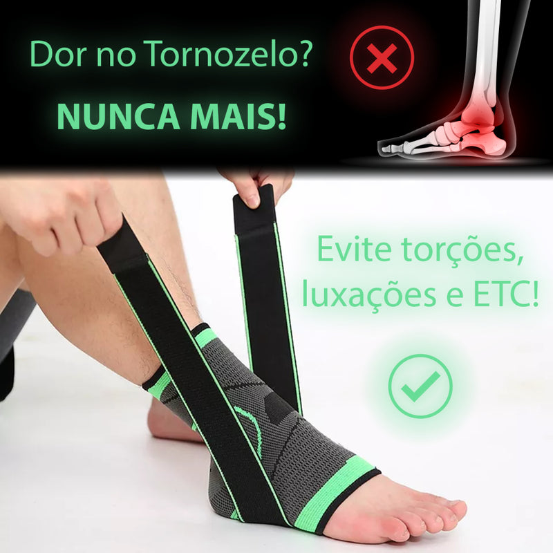 [COMPRE 1 LEVE 2] Tornozeleira Ortopédica Compressão Ajustável
