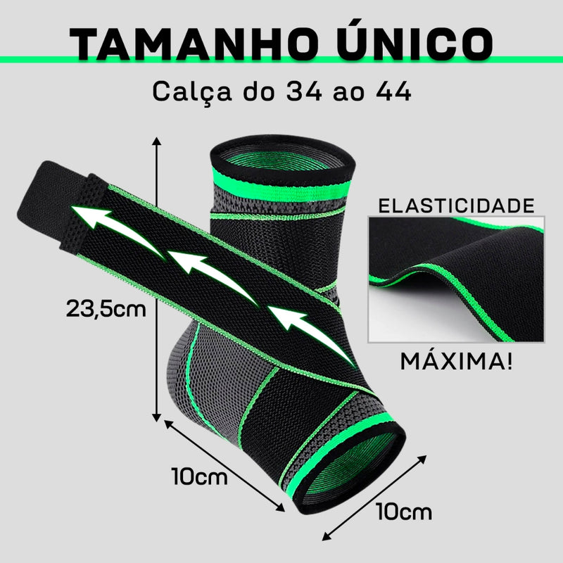 [COMPRE 1 LEVE 2] Tornozeleira Ortopédica Compressão Ajustável